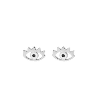 Eye earrings zilver