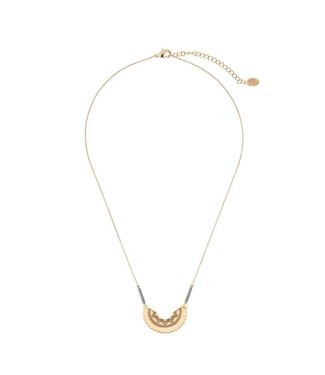 Boho necklace gold