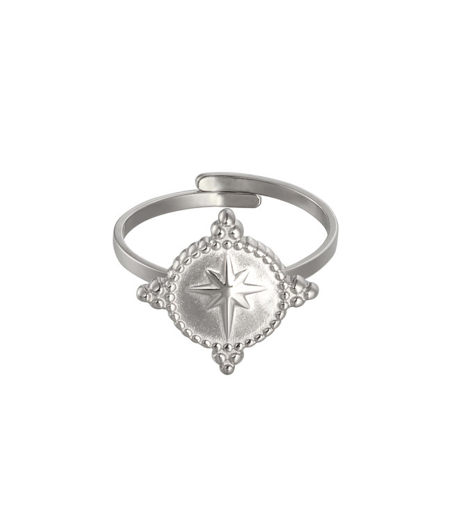 Plain  Star Ring Zilver