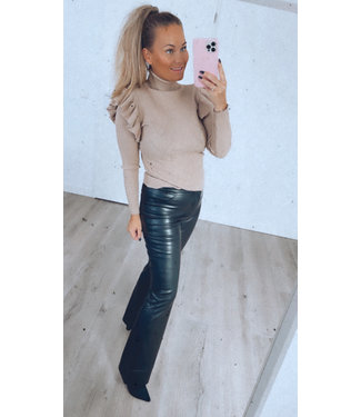 Zwarte flared broek