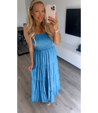 Denim maxi dress