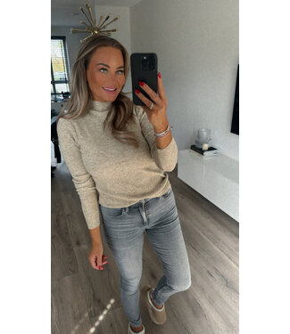 Top opstaande kraag sand