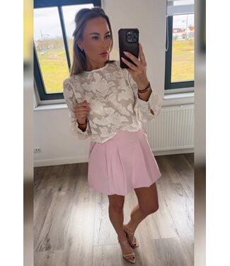Rokje pastel roze