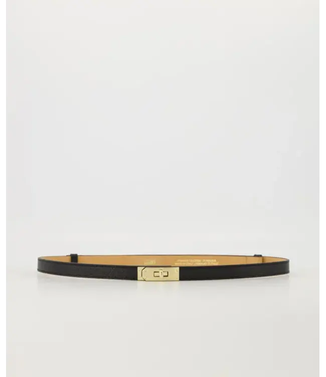 Zwarte riem met gouden gesp