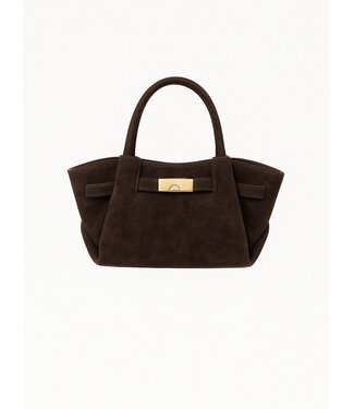 Choco bruine suede tas