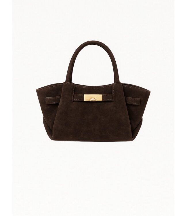 Choco bruine suede tas