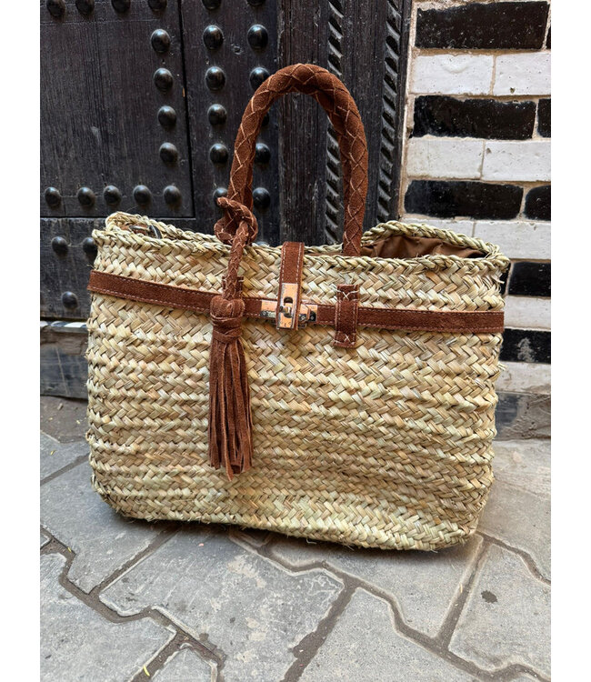 PRE OREDER Palm bag - Bruin groot