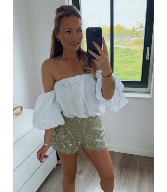 Blouse off-shlouder wit