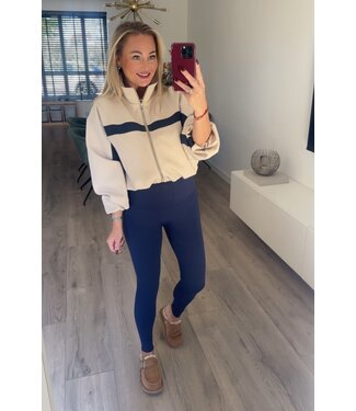 Beige track jacket