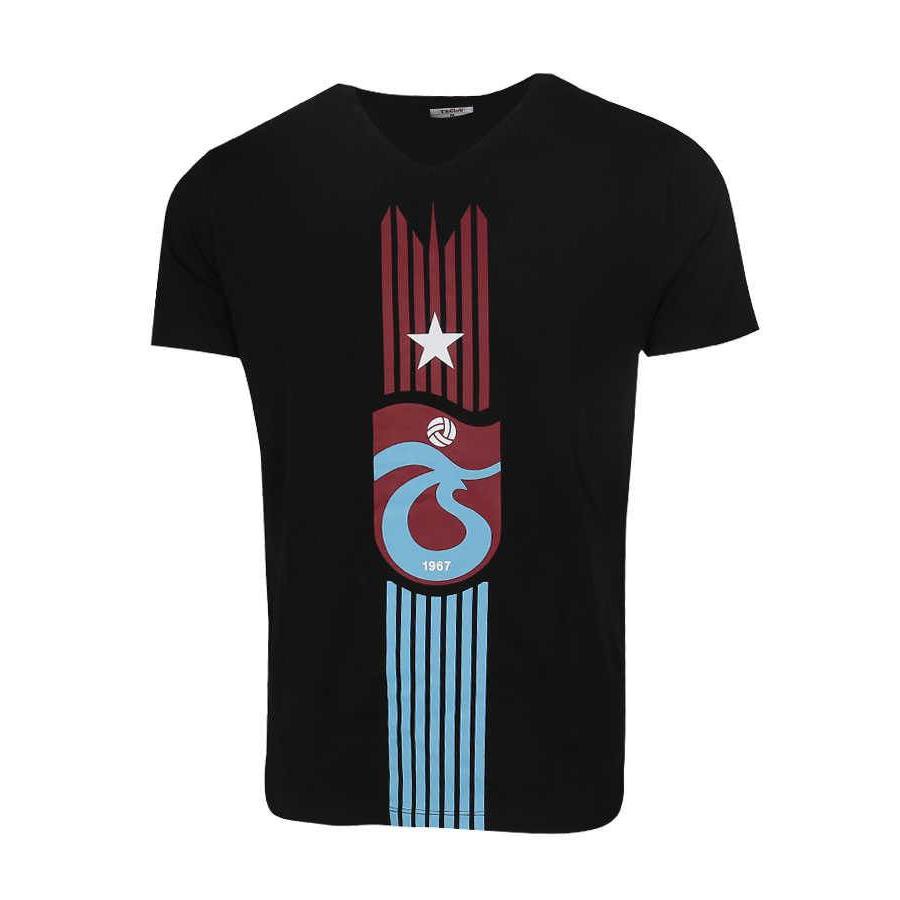 Trabzonspor Striped T-Shirt Logo Basic