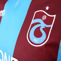 Trabzonspor Macron Kids Football Shirt Striped Burgundy Blue