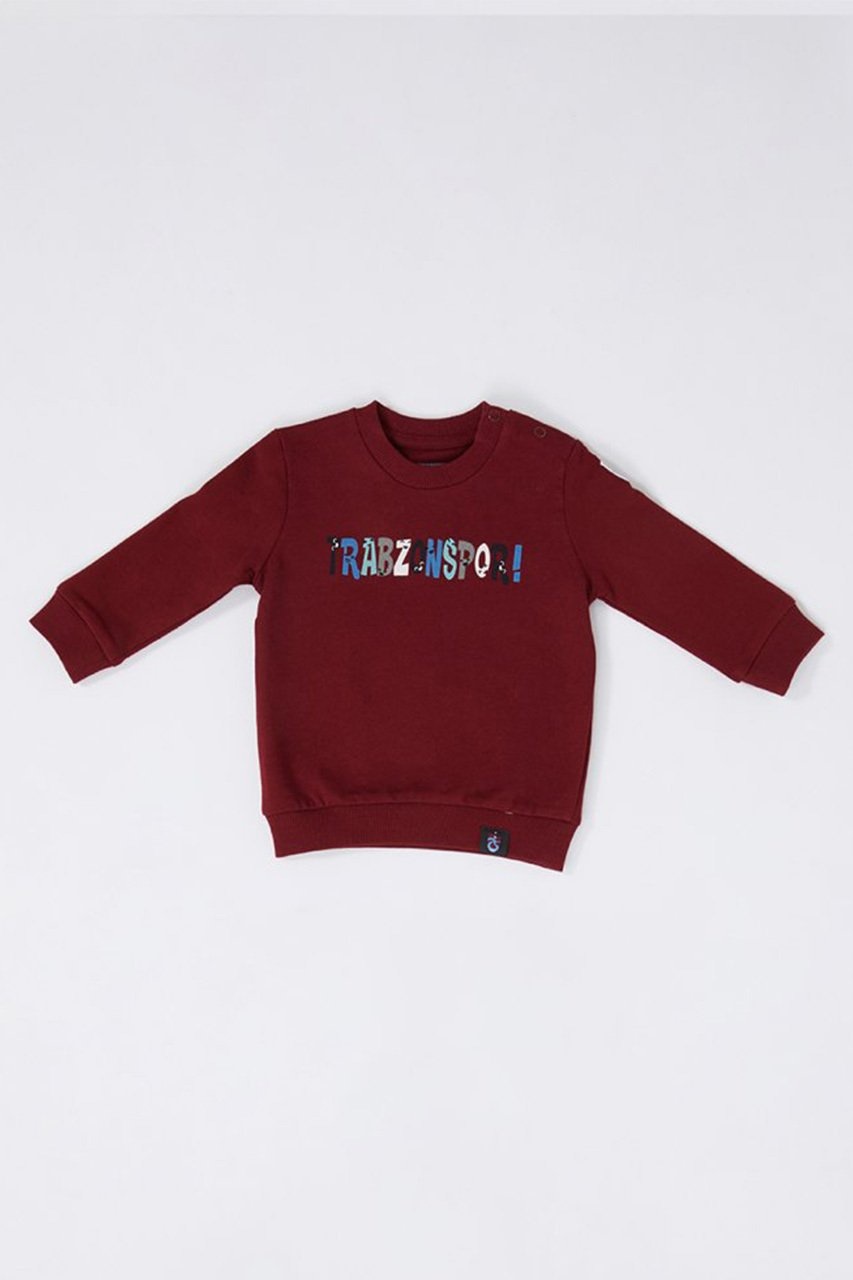 burgundy baby sweater