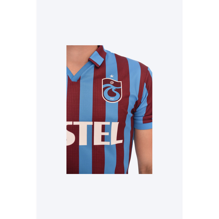 Trabzonspor Macron Shirt Burgundy Blue Striped