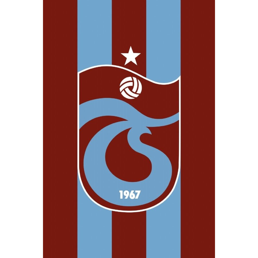 Trabzonspor Bordeauxrot Blau Gestreifte Fahne 150*200 cm