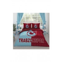 Trabzonspor Taç Lizenziert Doppel Gestreift Bettwäsche Set