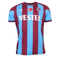 Trabzonspor Macron Trikot Bordeauxrot Blau Gestreift