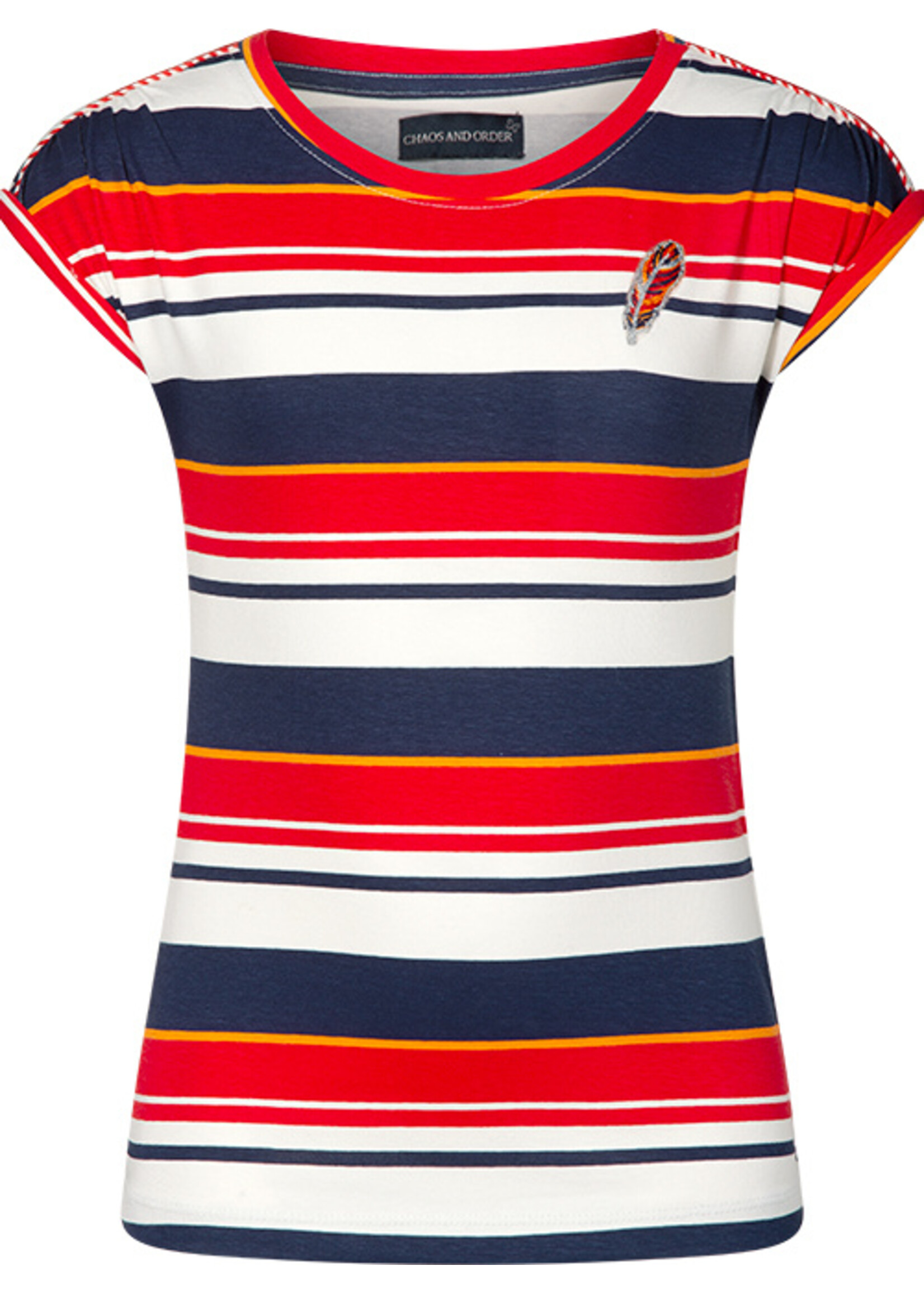 T-shirt Tally red stripe