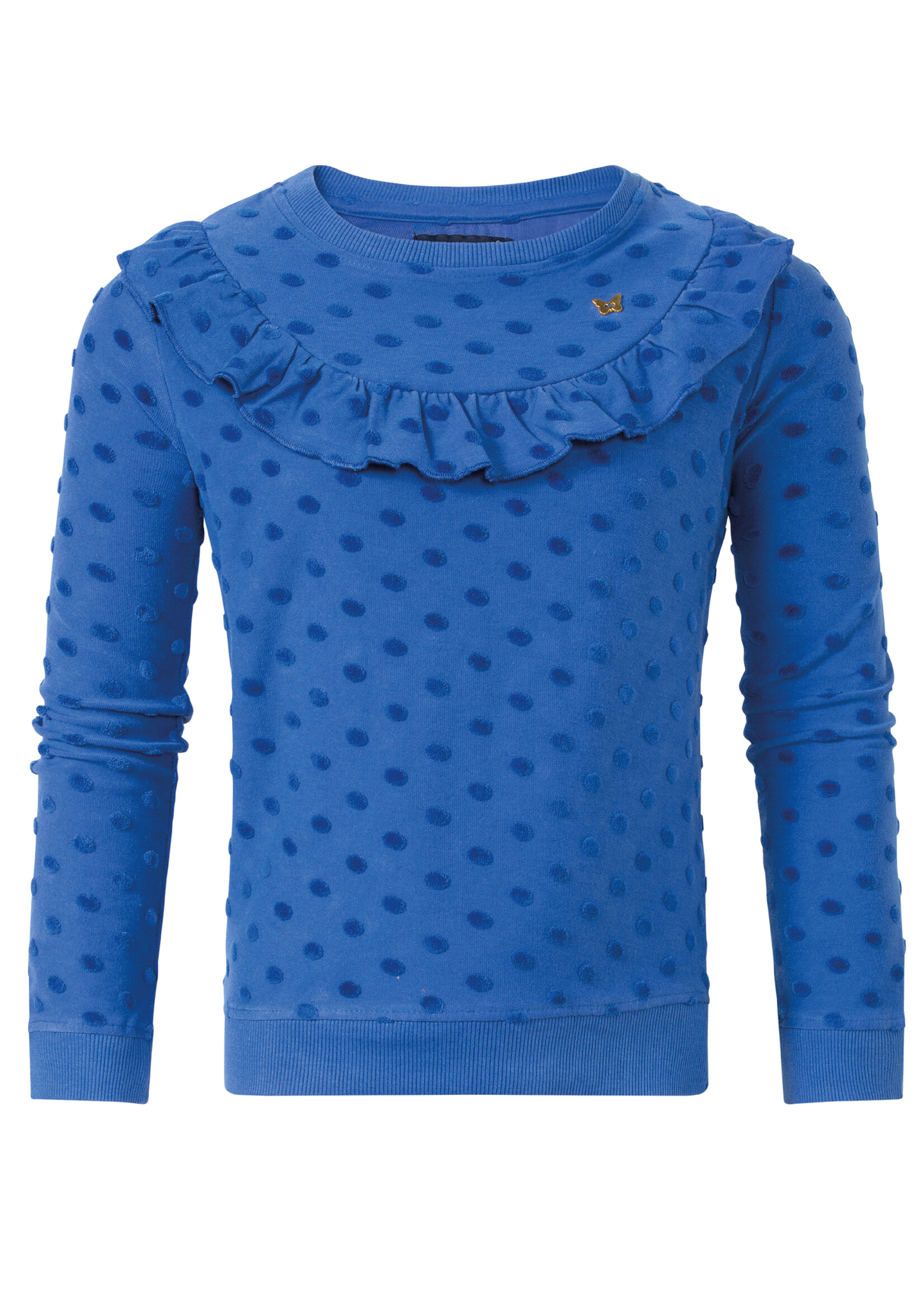 Sweater Pleun cobalt dot