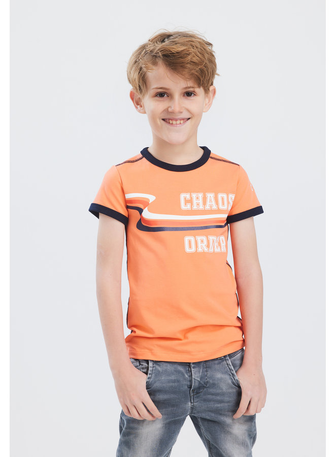 Jongens T-shirt Bram orange