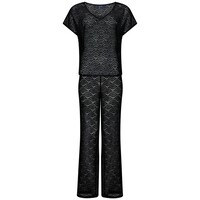 cover-up set met flared broek