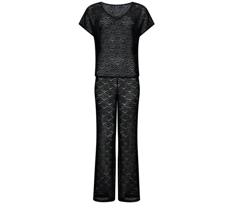 cover-up set met flared broek
