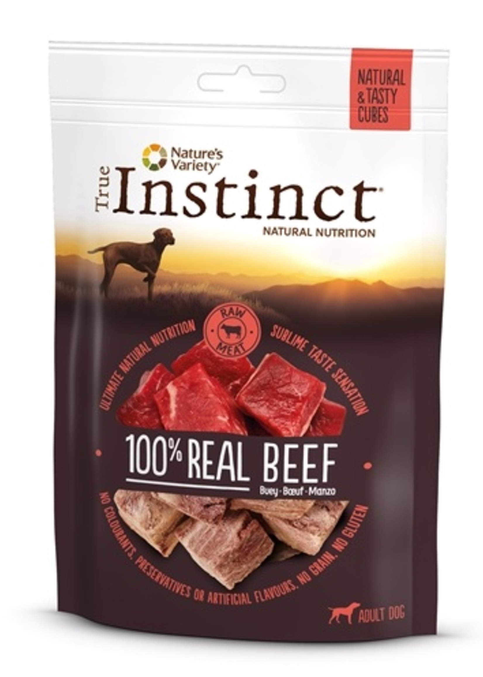 True instinct True instinct tasty cubes 100% beef