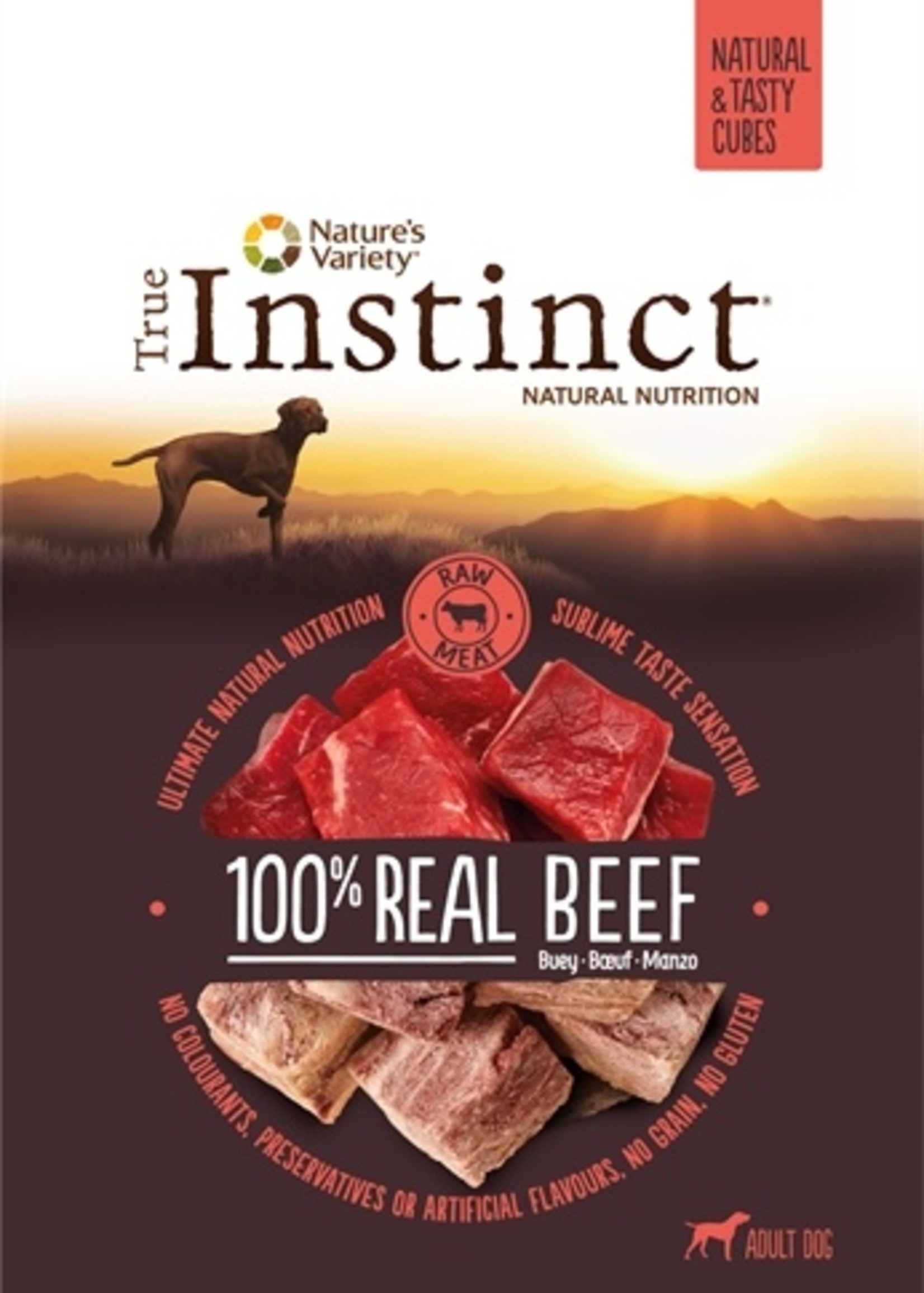 True instinct True instinct tasty cubes 100% beef