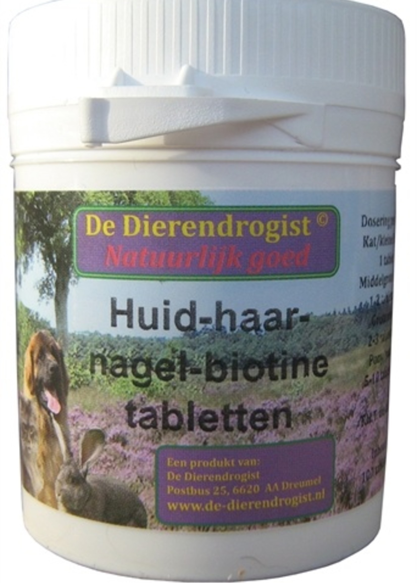 Dierendrogist Dierendrogist huid-haar-nagel-biotine tabletten