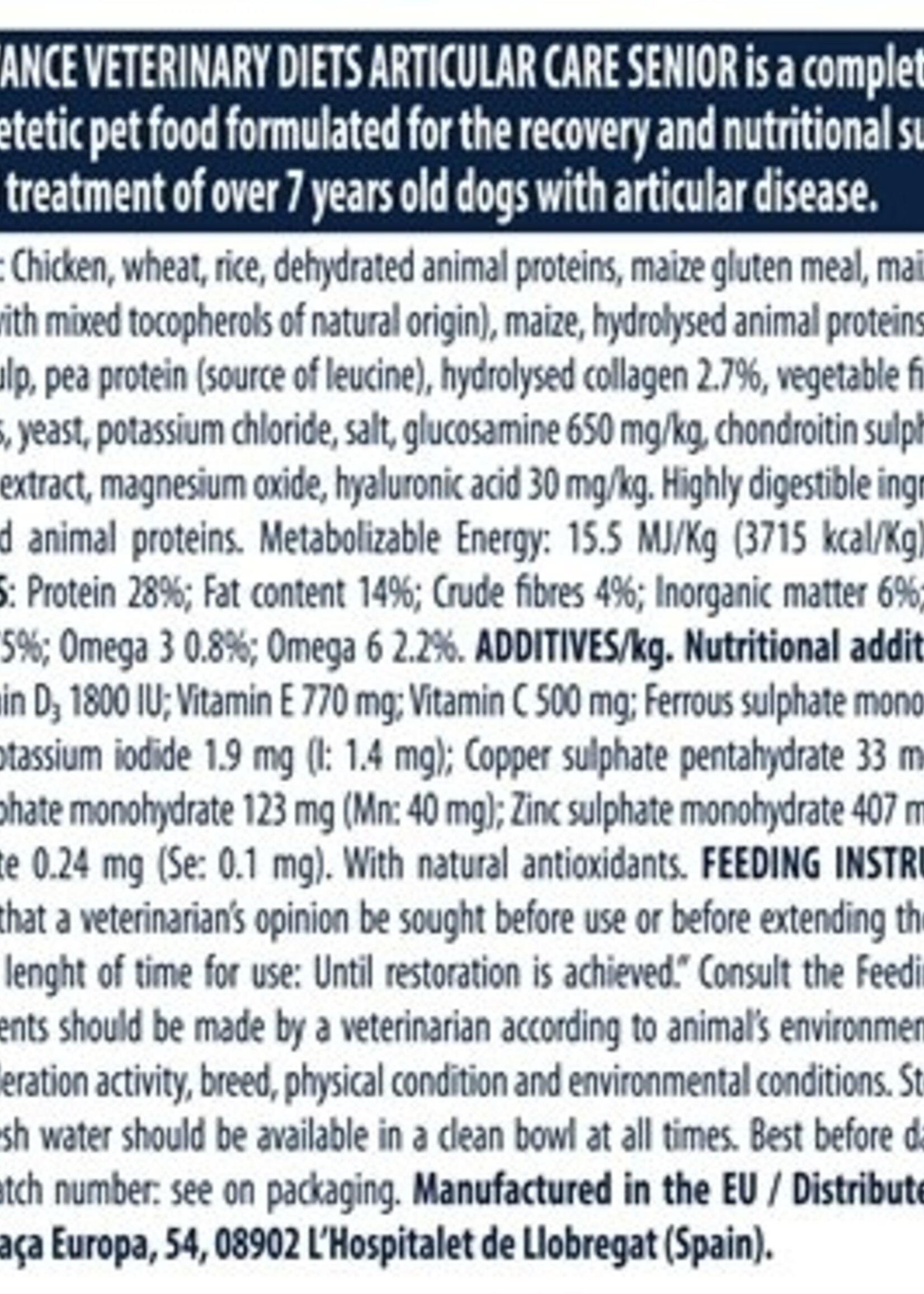Advance Advance veterinary articular senior