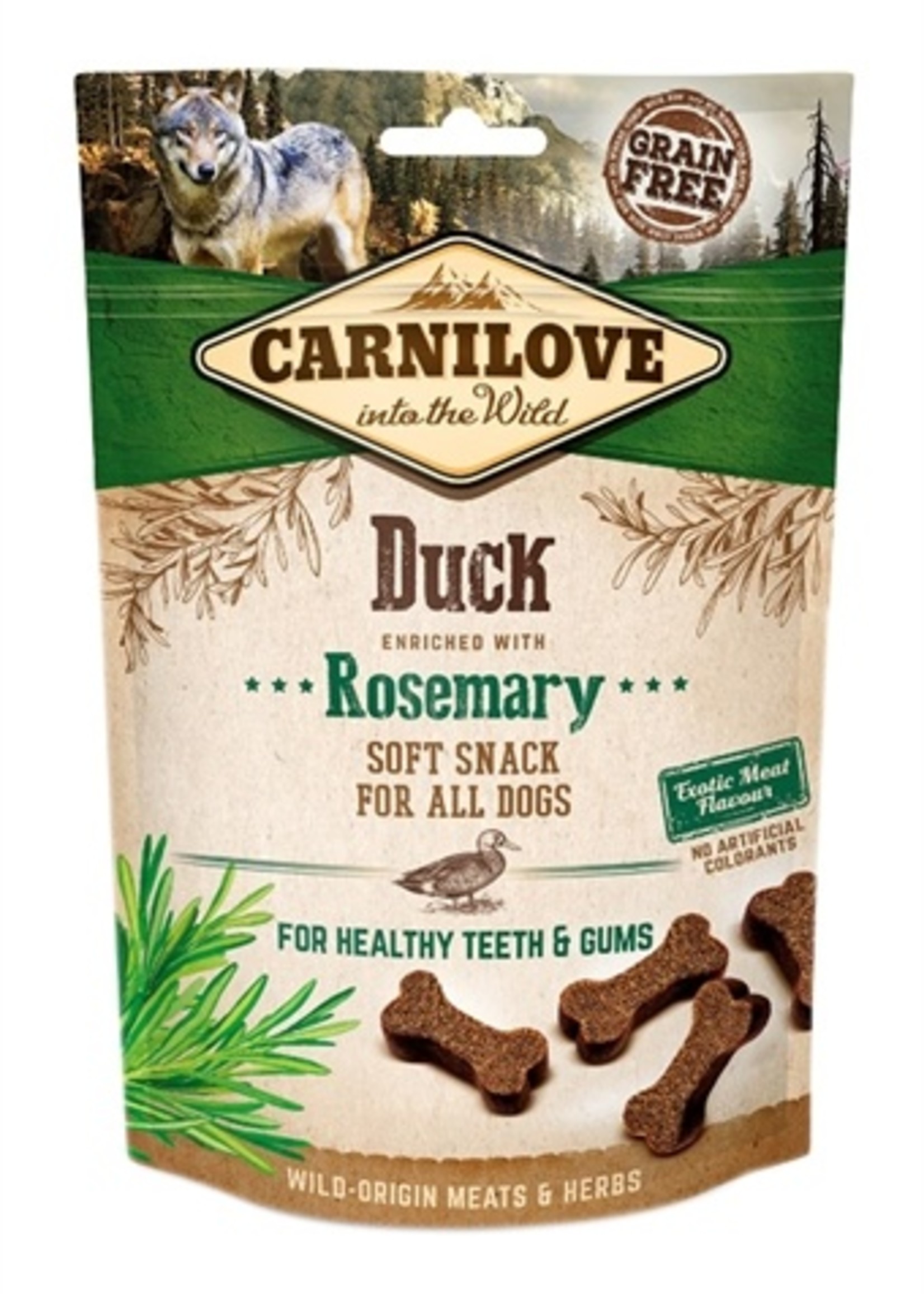 Carnilove Carnilove soft snack eend / rozemarijn