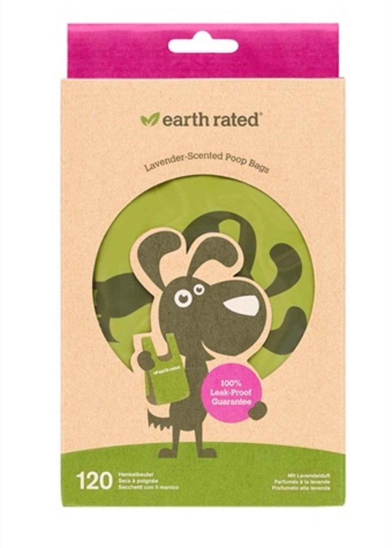Earth rated Earth rated poepzakjes met handvaten lavendel