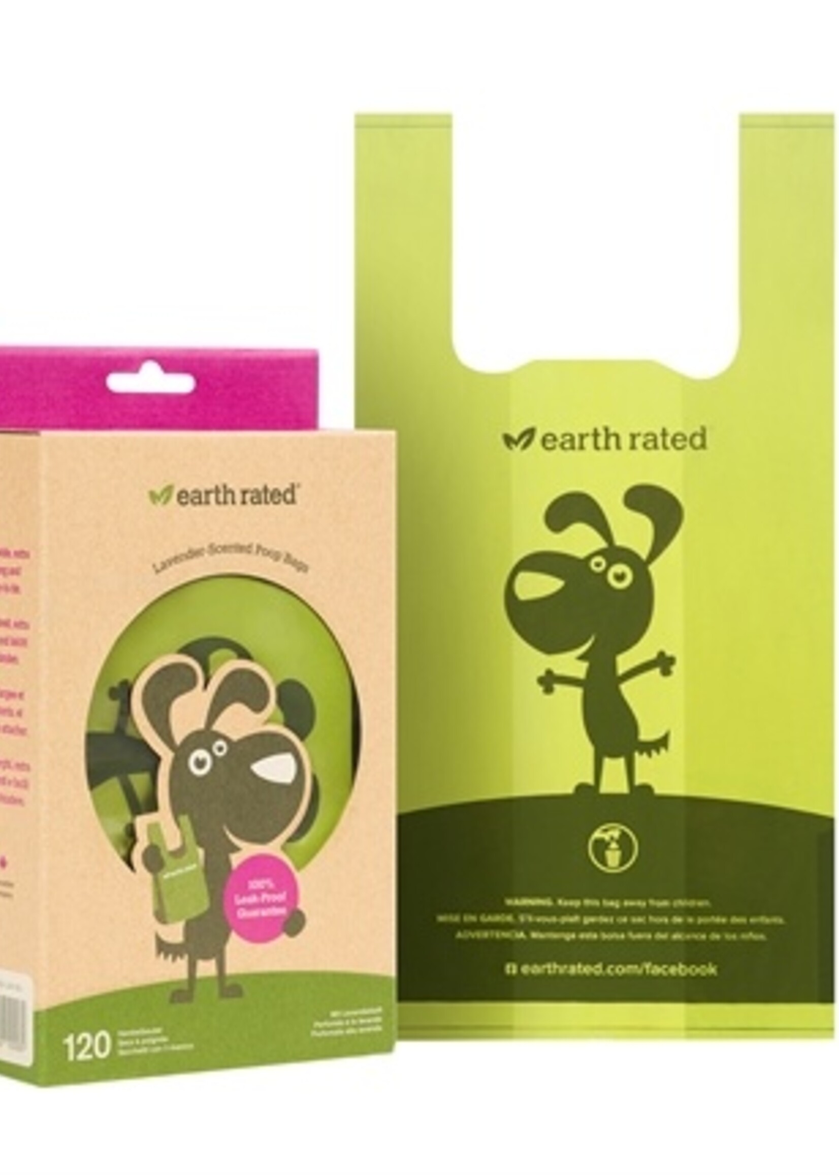 Earth rated Earth rated poepzakjes met handvaten lavendel