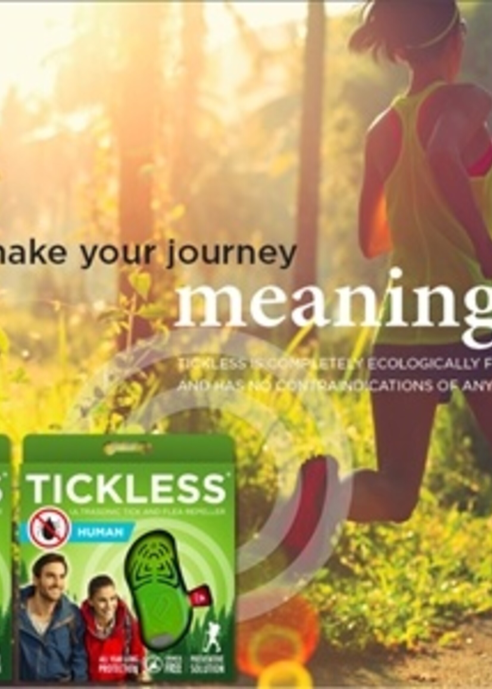 Tickless Tickless teek en vlo afweer voor mens fluoriserend oranje