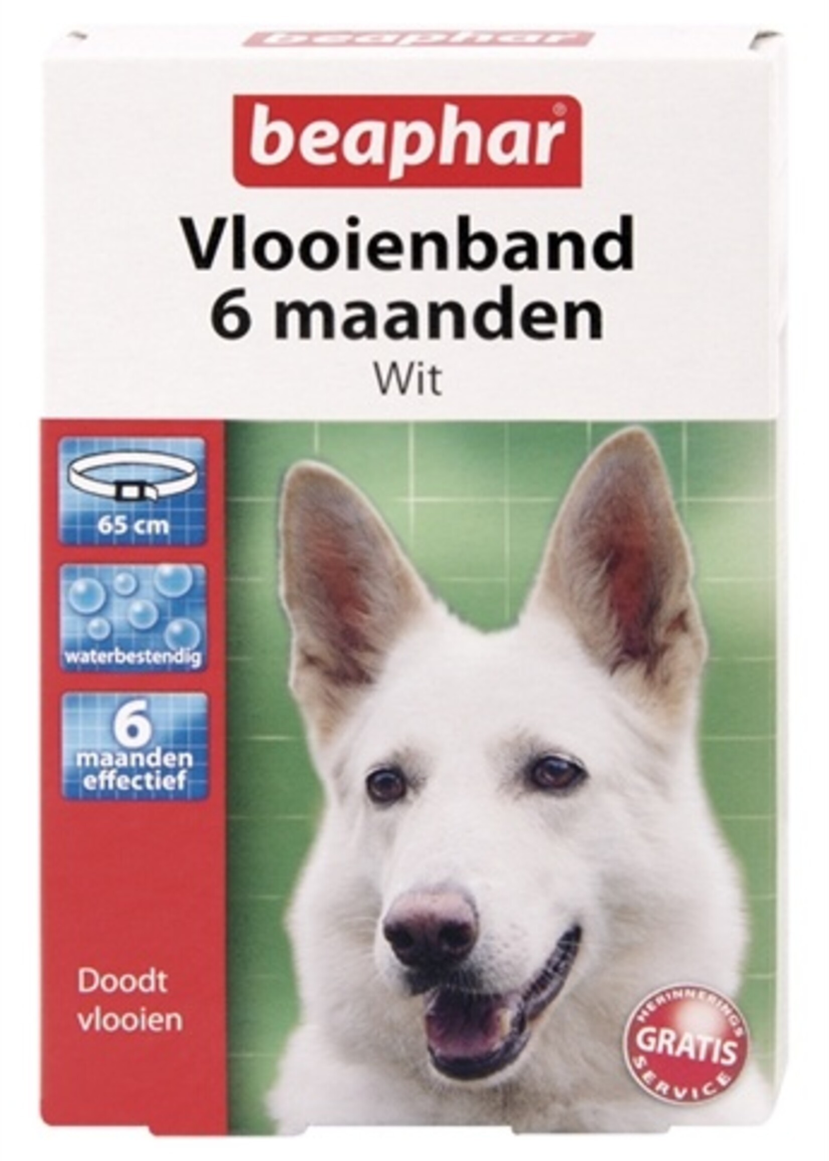 Beaphar Beaphar vlooienband hond wit 6 mnd