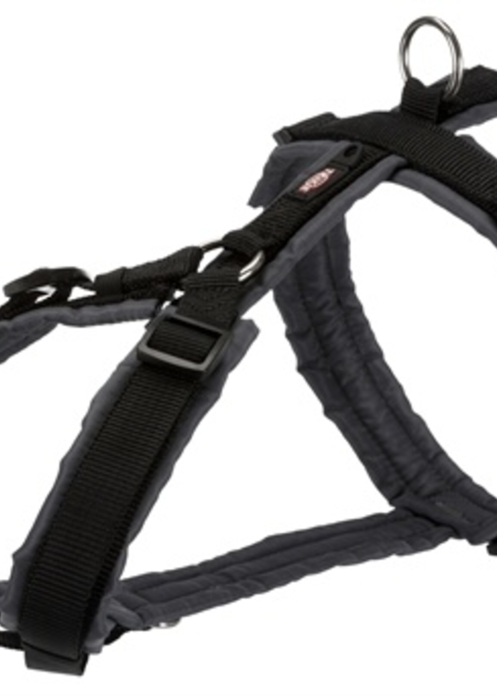 Trixie Trixie hondentuig premium trekking zwart / grijs
