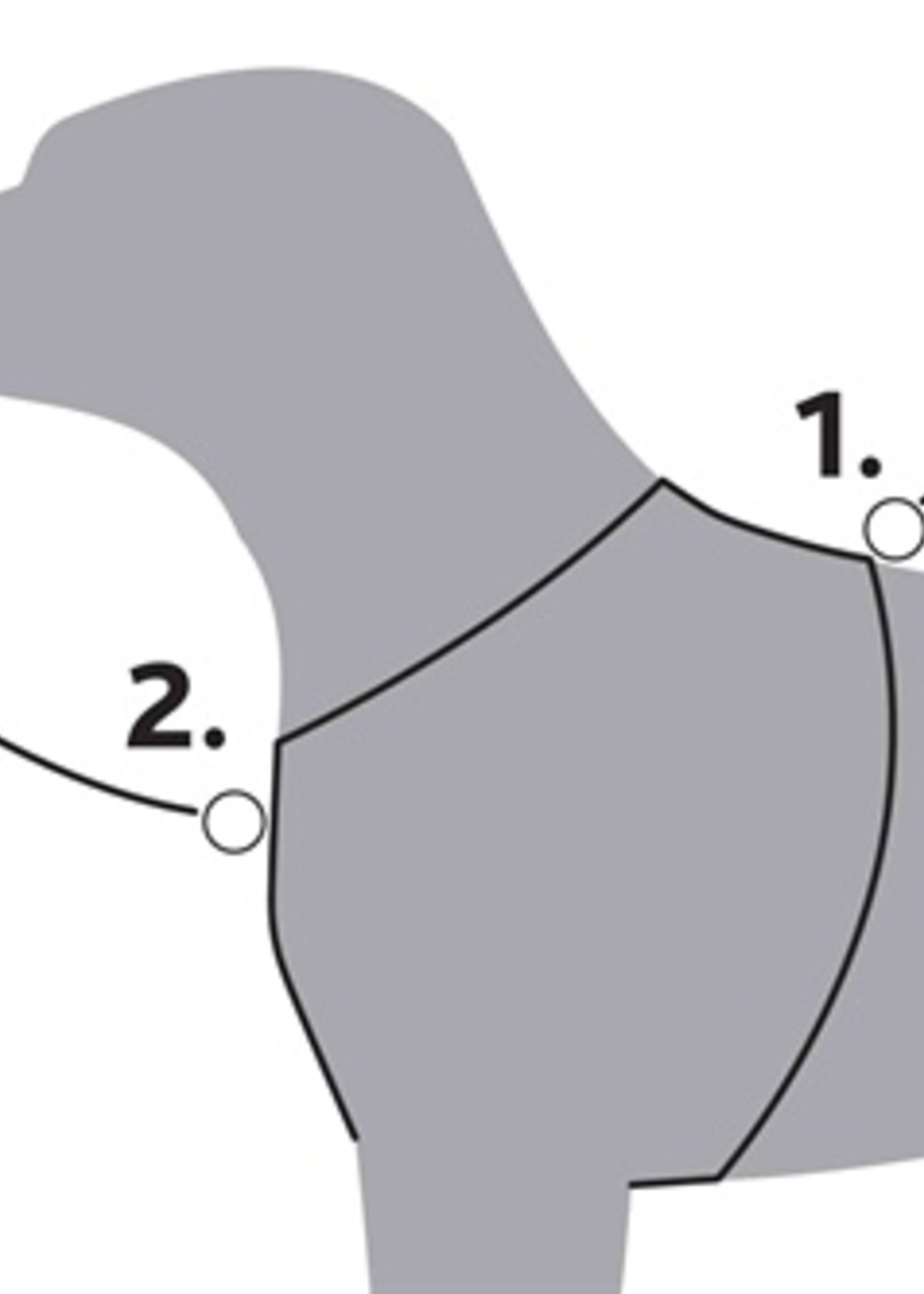 Trixie Trixie hondentuig premium trekking aqua blauw / grijs