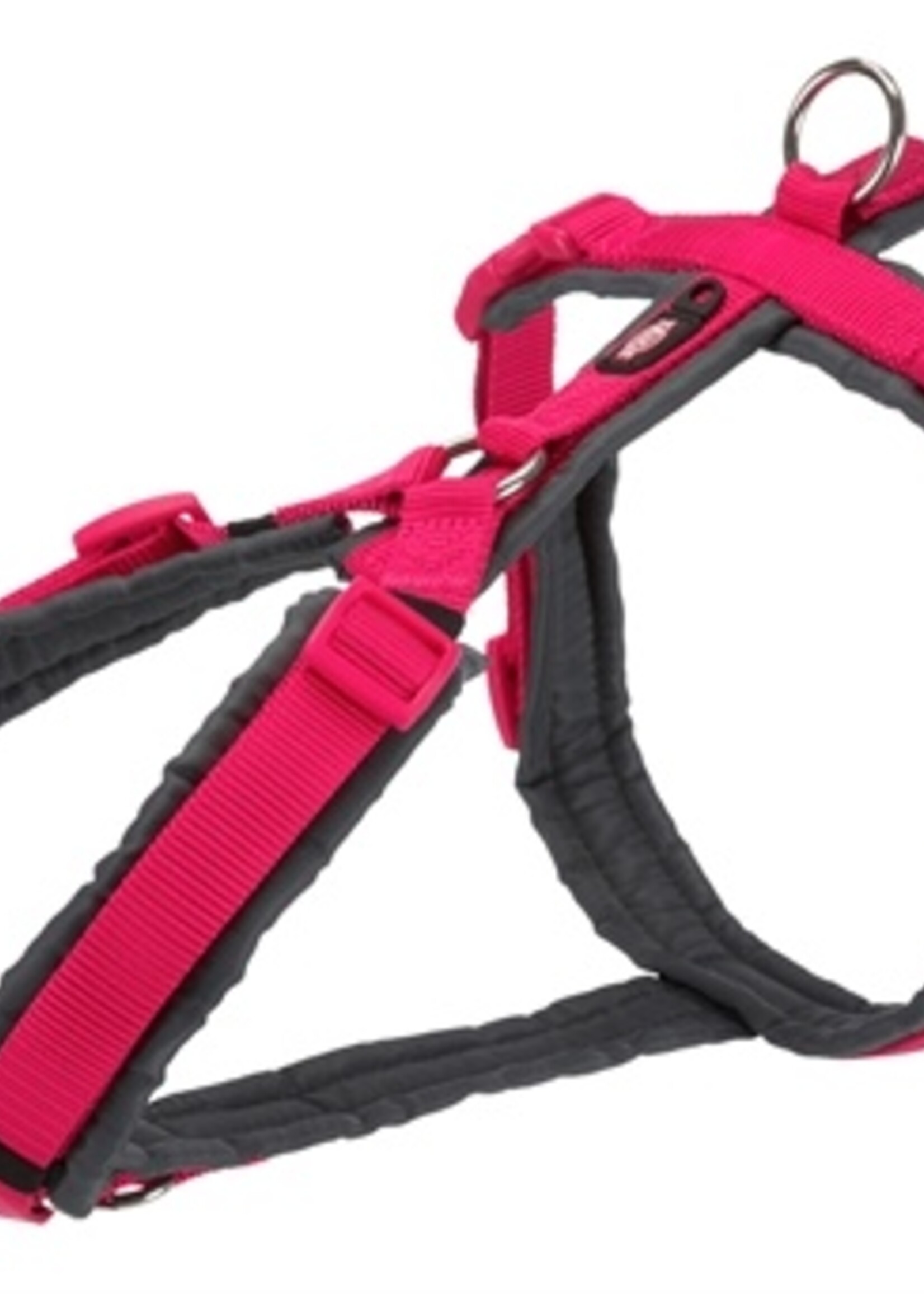Trixie Trixie hondentuig premium trekking fuchsia / grijs