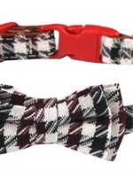 Croci Croci halsband hond bordeaux braid