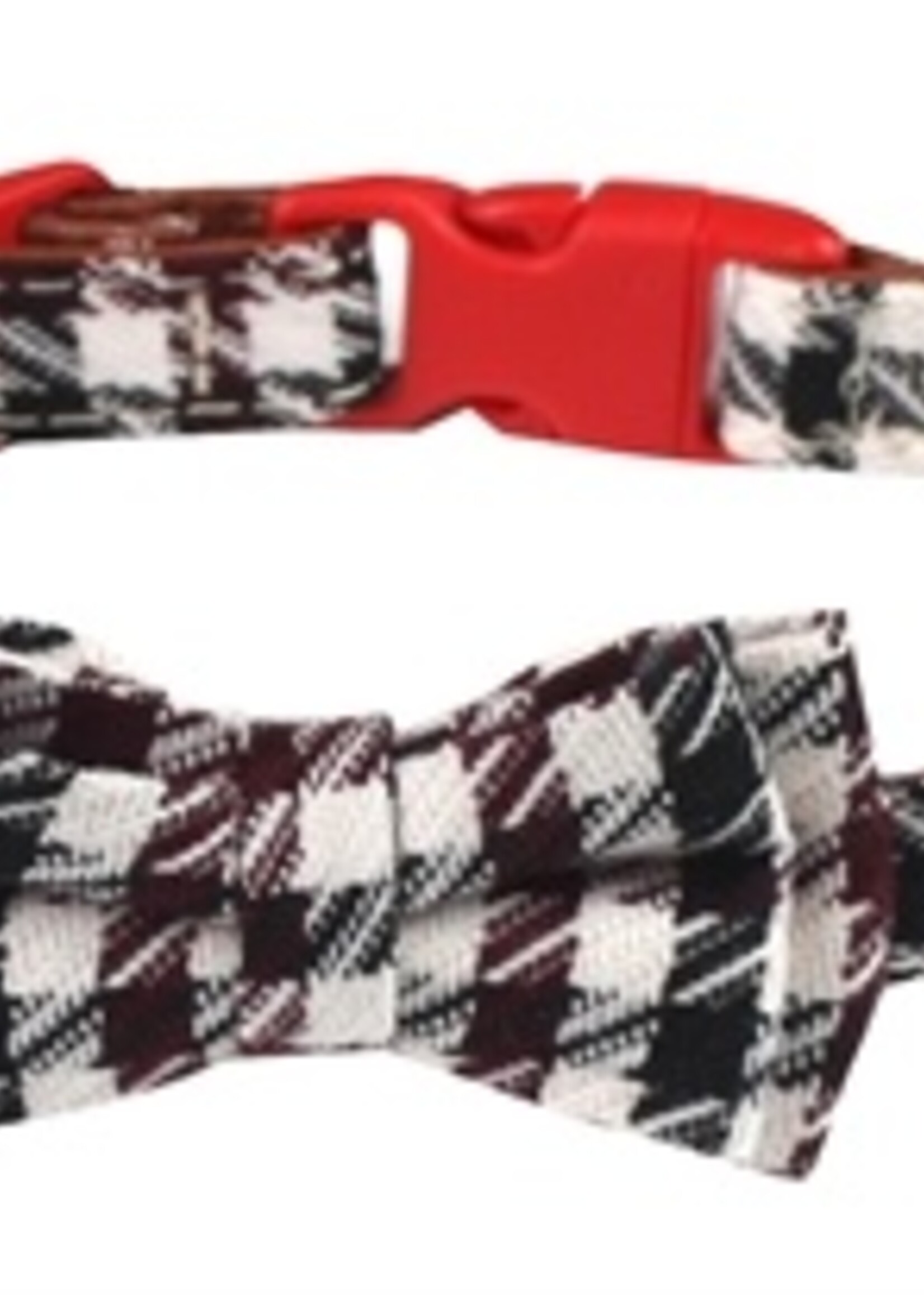 Croci Croci halsband hond bordeaux braid