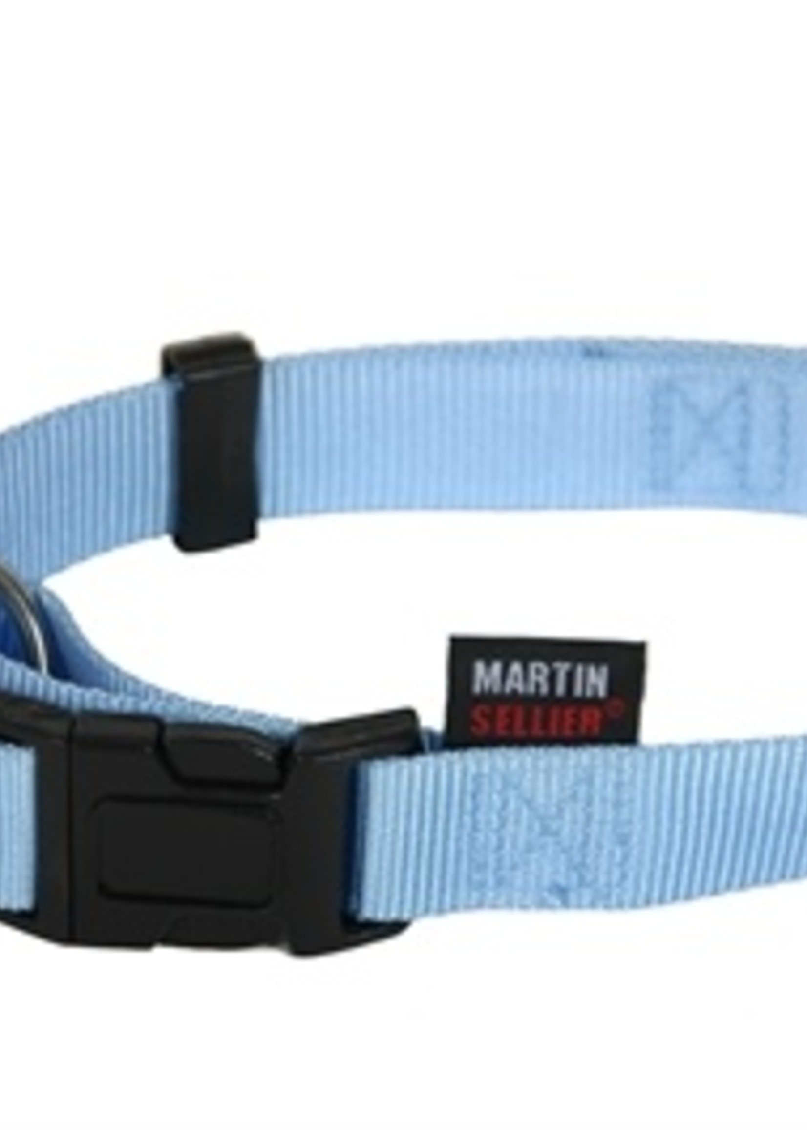 Martin sellier Martin sellier halsband basic nylon blauw