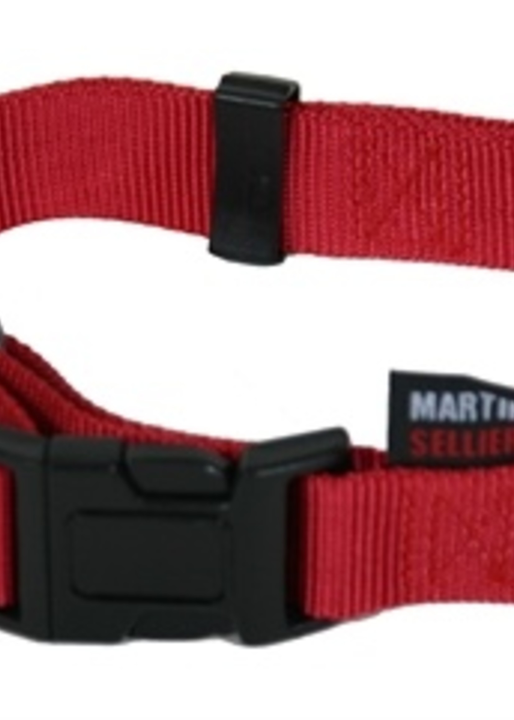 Martin sellier Martin sellier halsband basic nylon rood