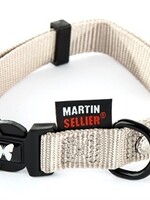 Martin sellier Martin sellier halsband nylon grijs verstelbaar