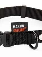 Martin sellier Martin sellier halsband nylon zwart verstelbaar