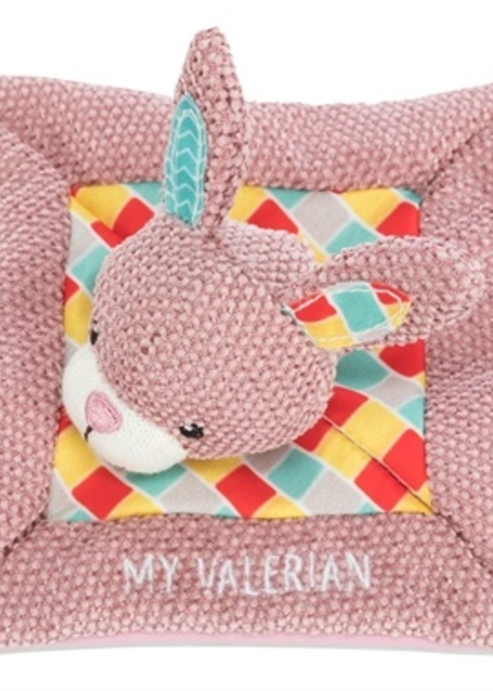 Trixie Trixie junior knuffeldoek konijn met valeriaan