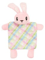 Zolux Zolux puppyspeelgoed konijn plush plaid crinklestof roze