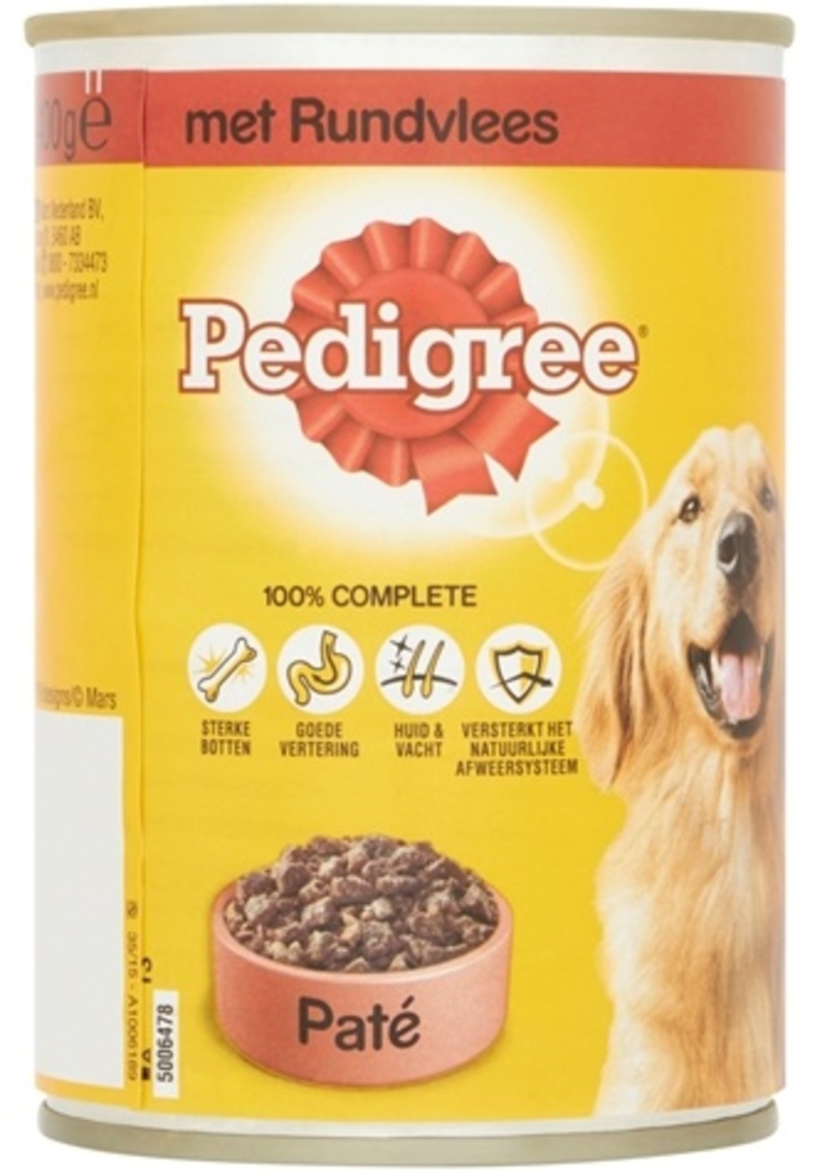 Pedigree 12x pedigree blik adult pate rundvlees