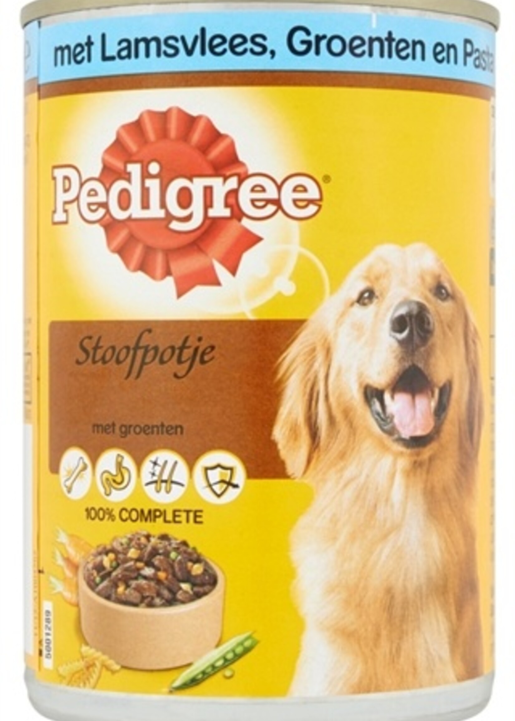 Pedigree 12x pedigree blik adult stoofpotje lam / groenten / pasta
