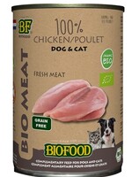 Biofood 12x biofood organic hond 100% kip blik