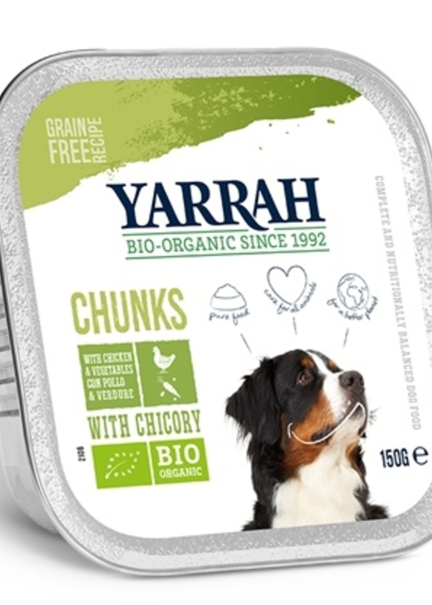 Yarrah Yarrah dog alu brokjes kip / groente met cichorei in saus graanvrij