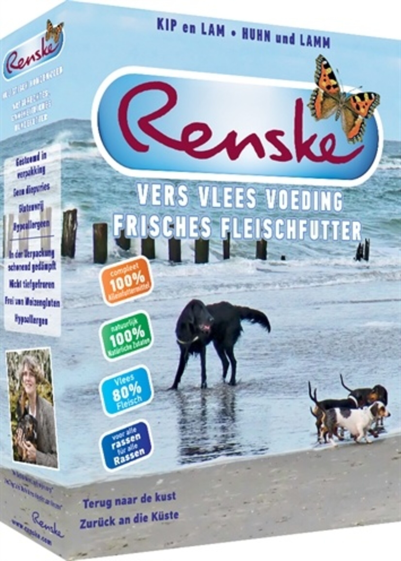 Renske 10x renske vers vlees voeding hond vakantie